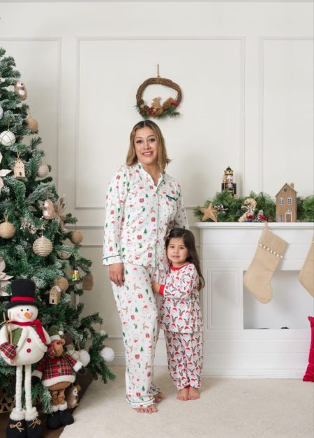 Pijama para mamá Merry Christmas verde